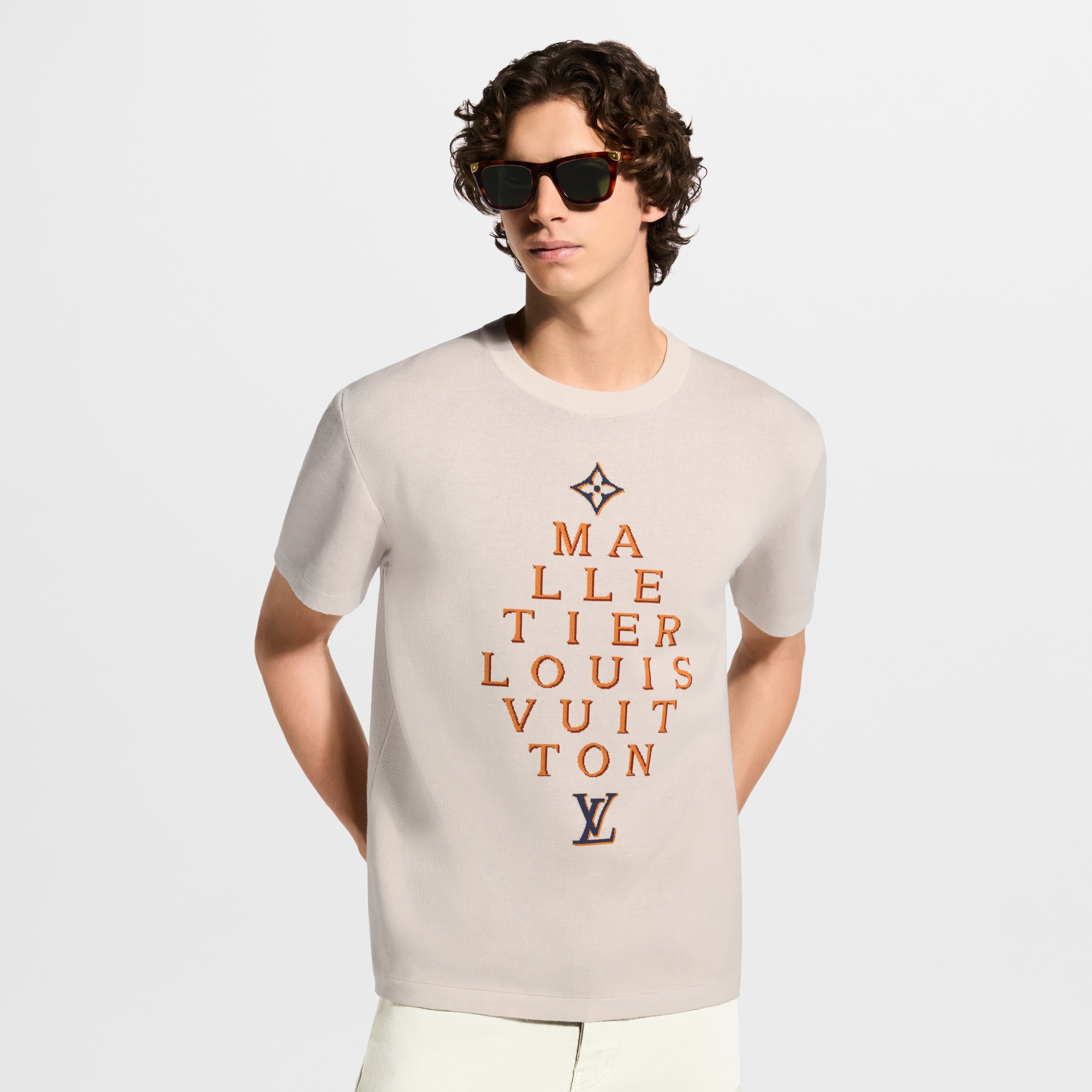 Short-Sleeved Signature Crewneck - Ready-to-Wear | LOUIS VUITTON